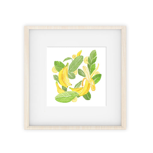 banana wreath art print