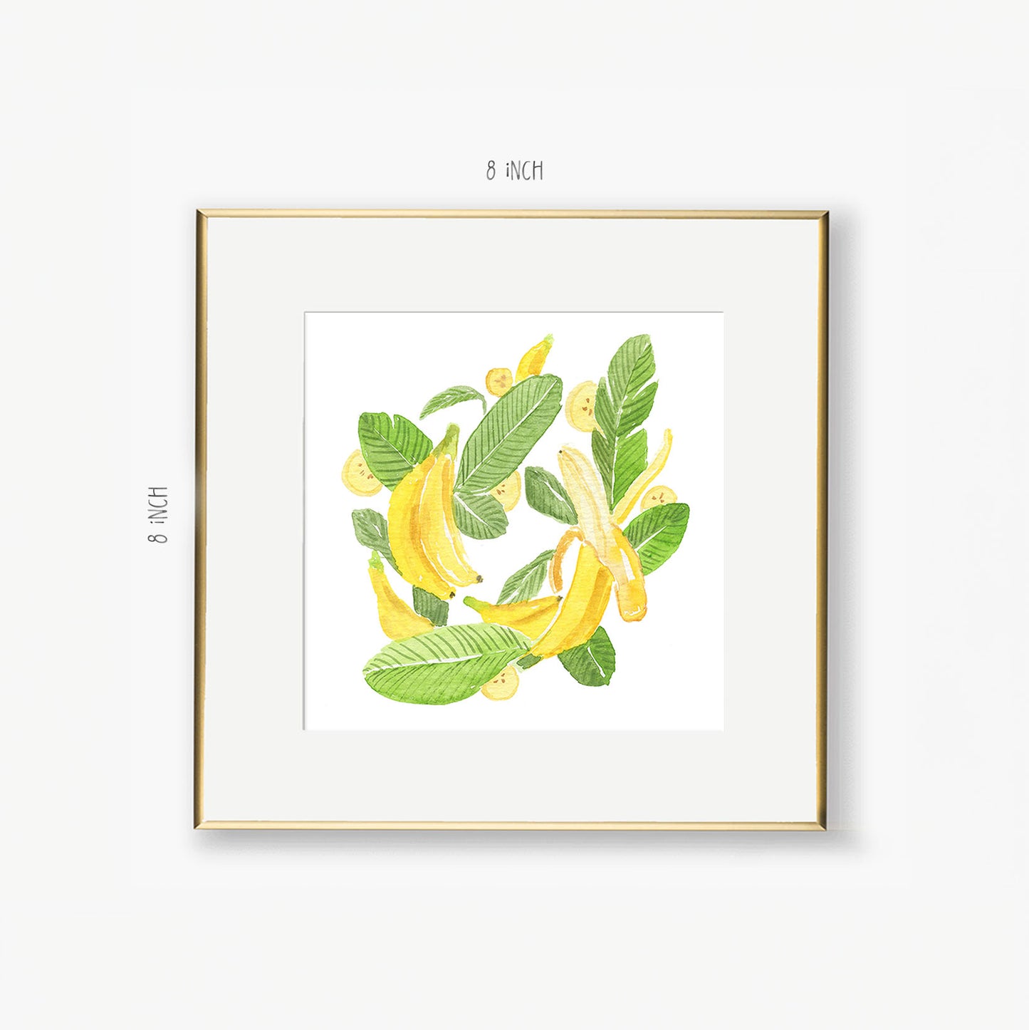 banana wreath art print