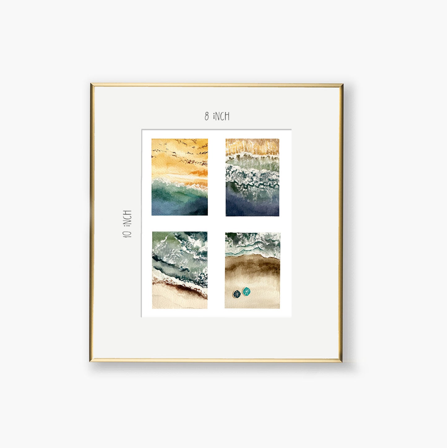 four beaches art print