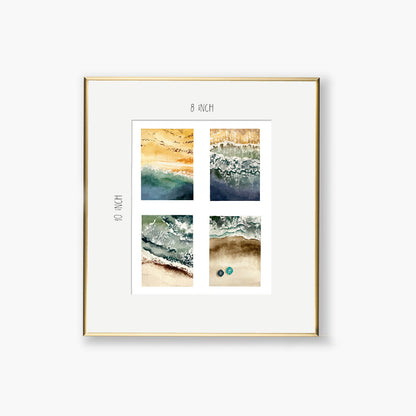 four beaches art print