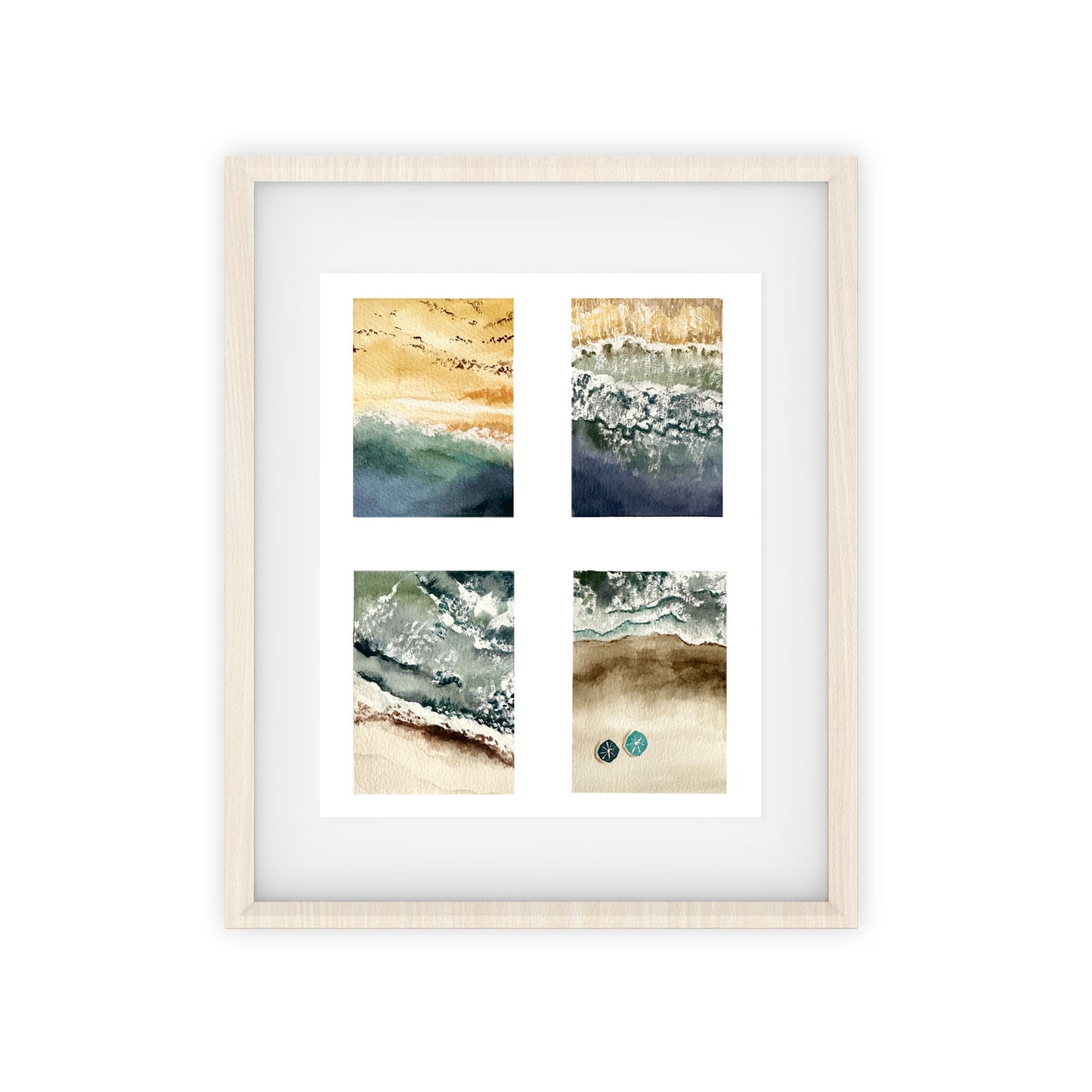 four beaches art print