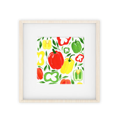 bell pepper pattern art print