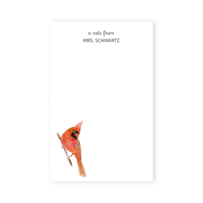 birds personalized notepad