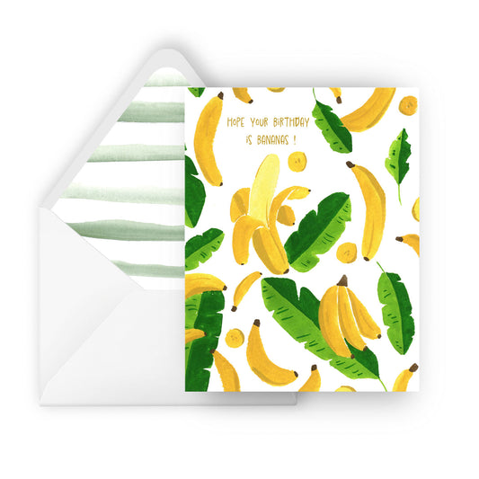 birthday bananas greeting card