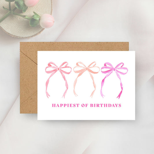 happiest of birthdays mini notecard