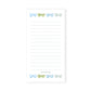 green and blue bowties notepad