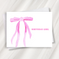 birthday girl greeting card