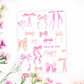 thank you ribbon bows greeting card