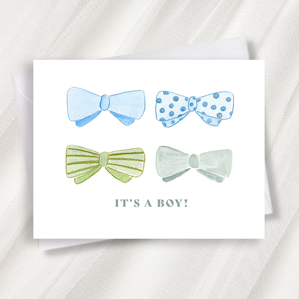 it's a boy greeting card