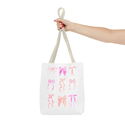 pink bows: tote bag 🛍️