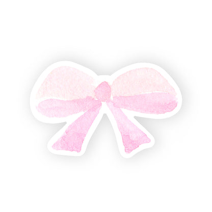 pink bow sticker