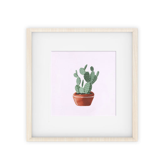 bunny ear cactus art print