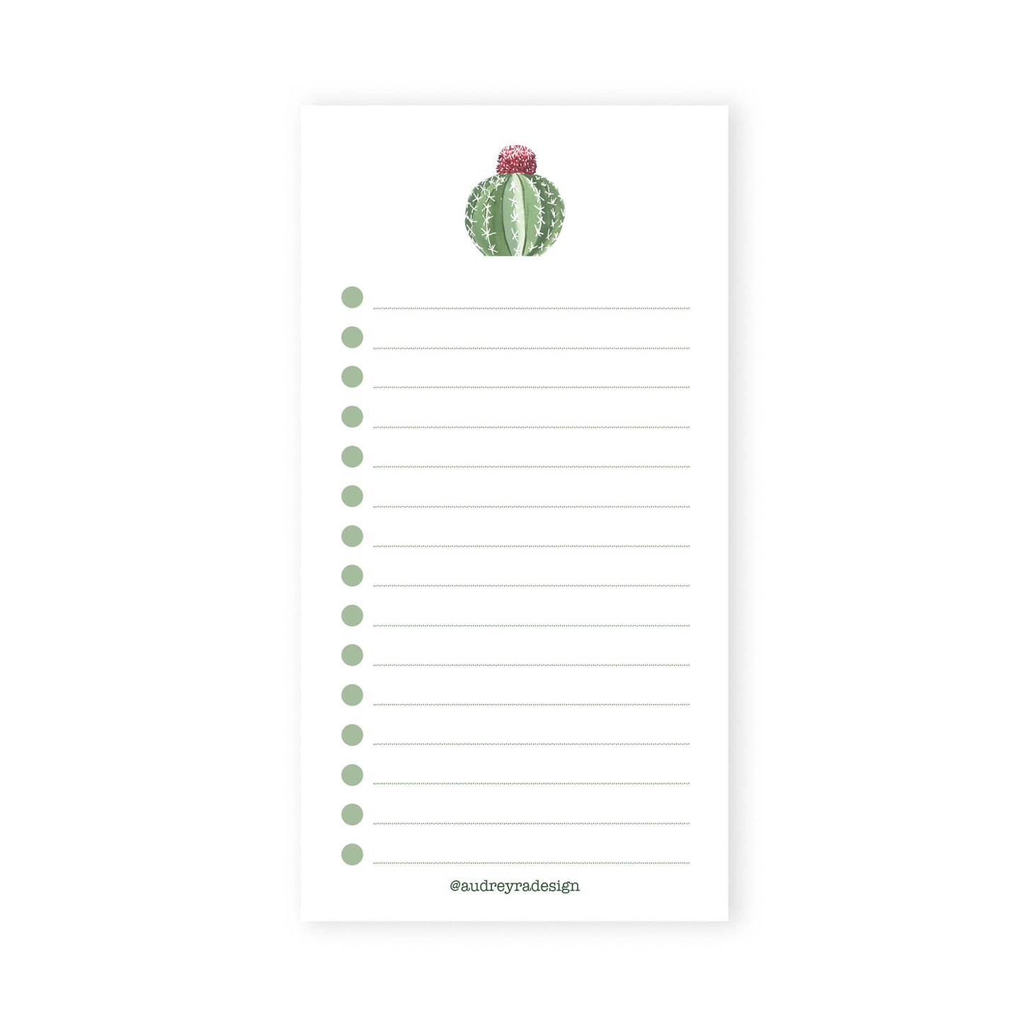 melon cactus notepad