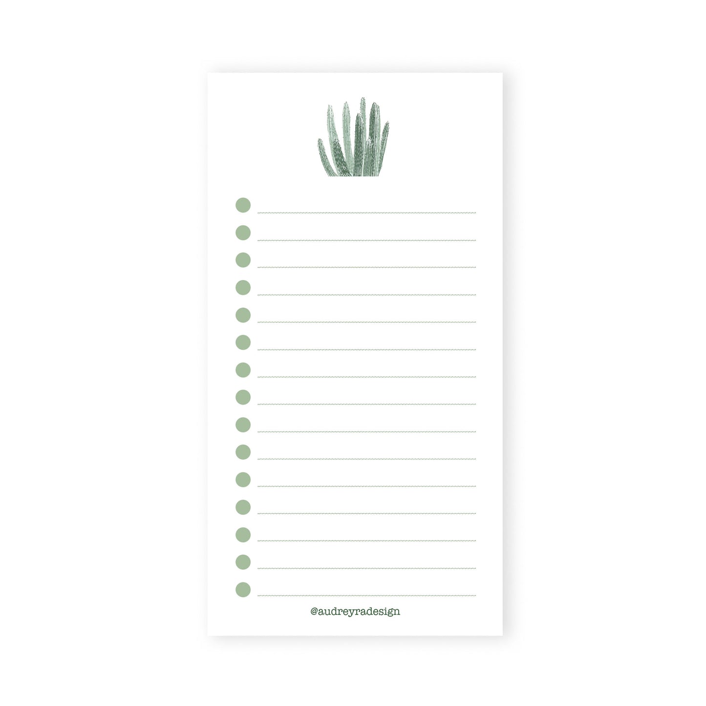 pipe organ cactus notepad