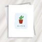 hello little one cactus greeting card