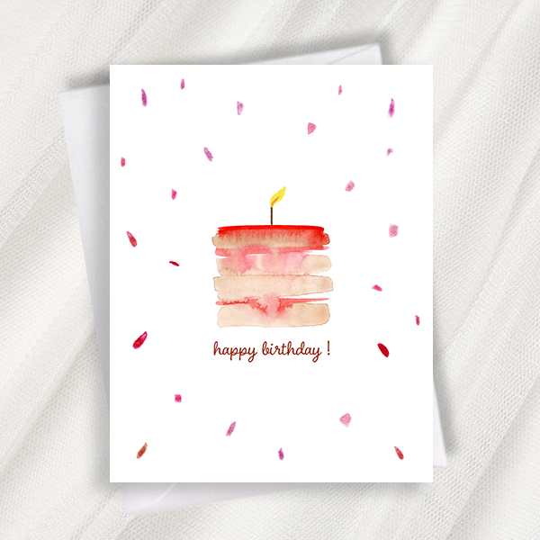 strawberry shortcake greeting card