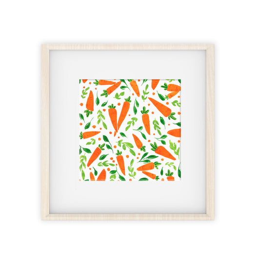 carrots pattern art print
