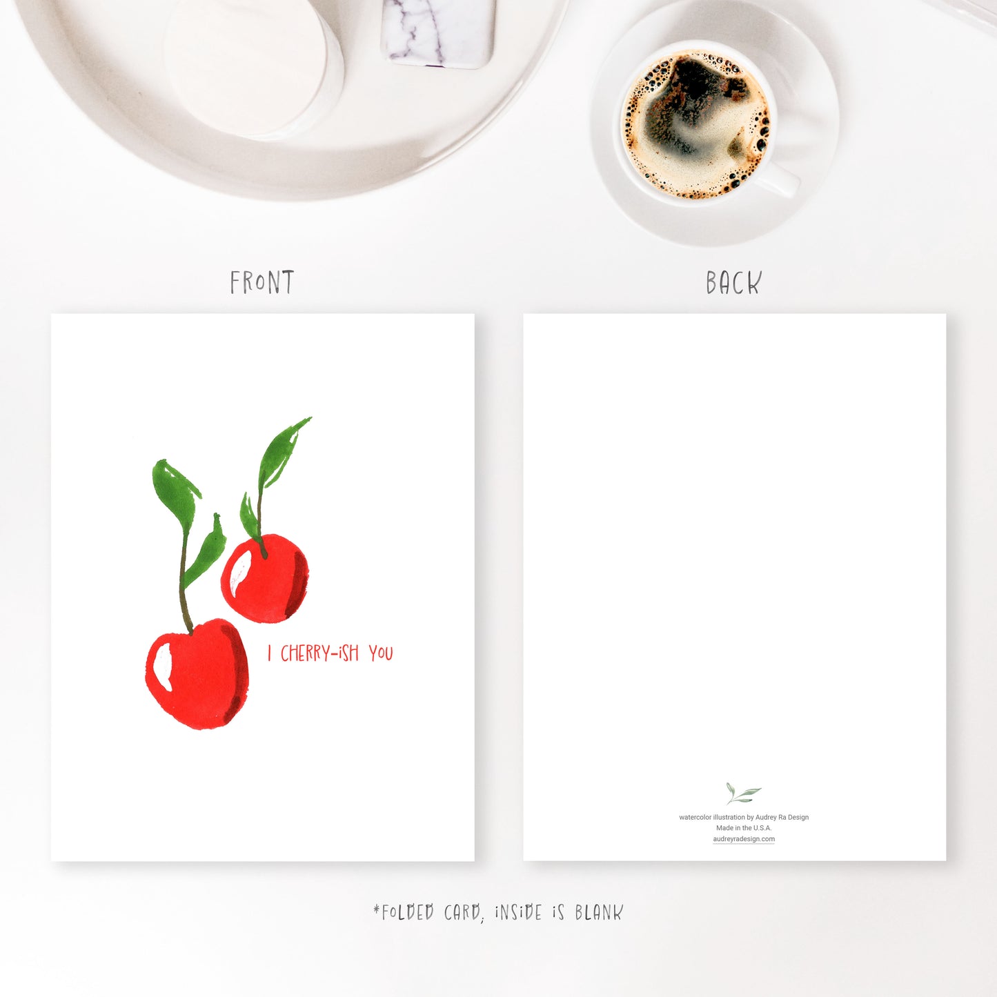 I cherry-ish you cherry greeting card