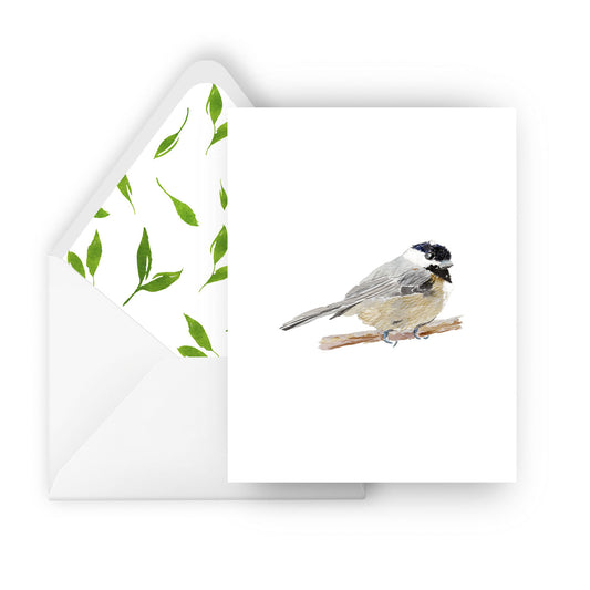 chickadee greeting card
