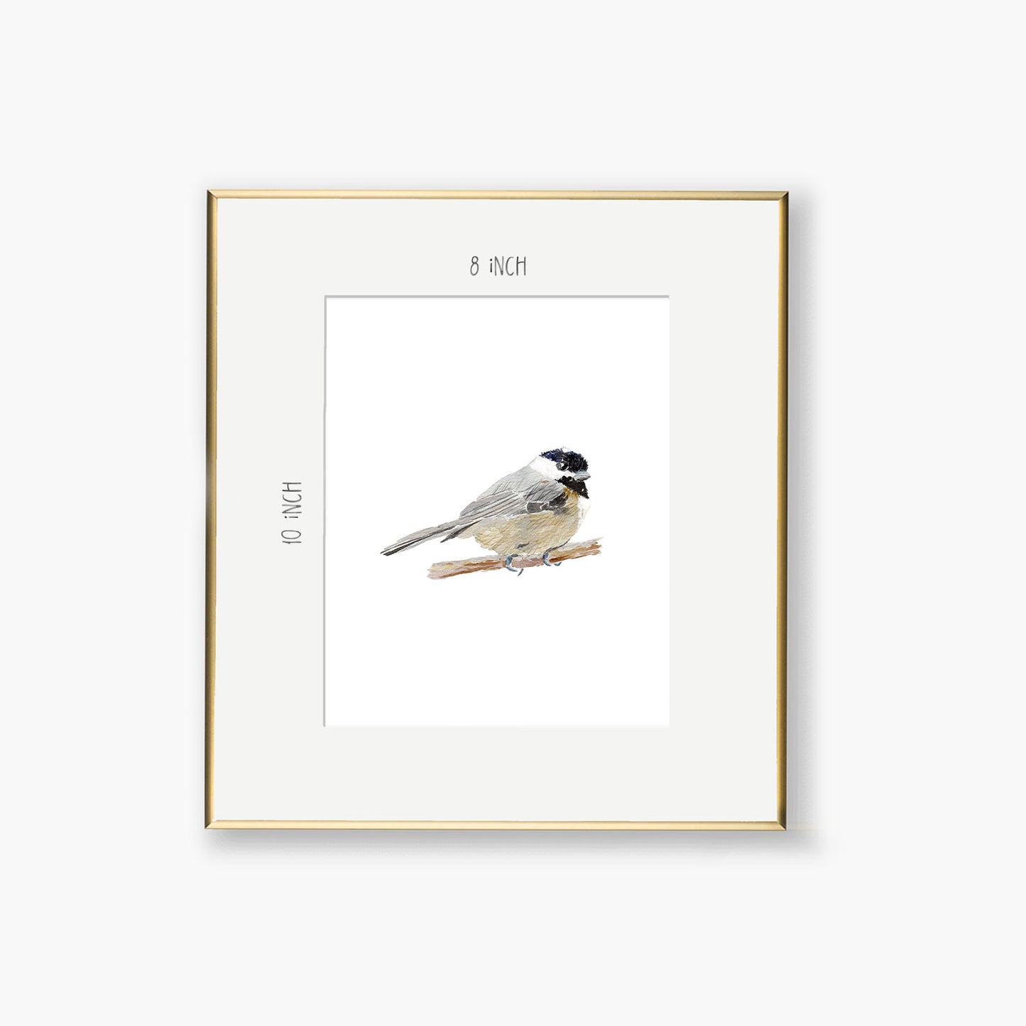 chickadee art print