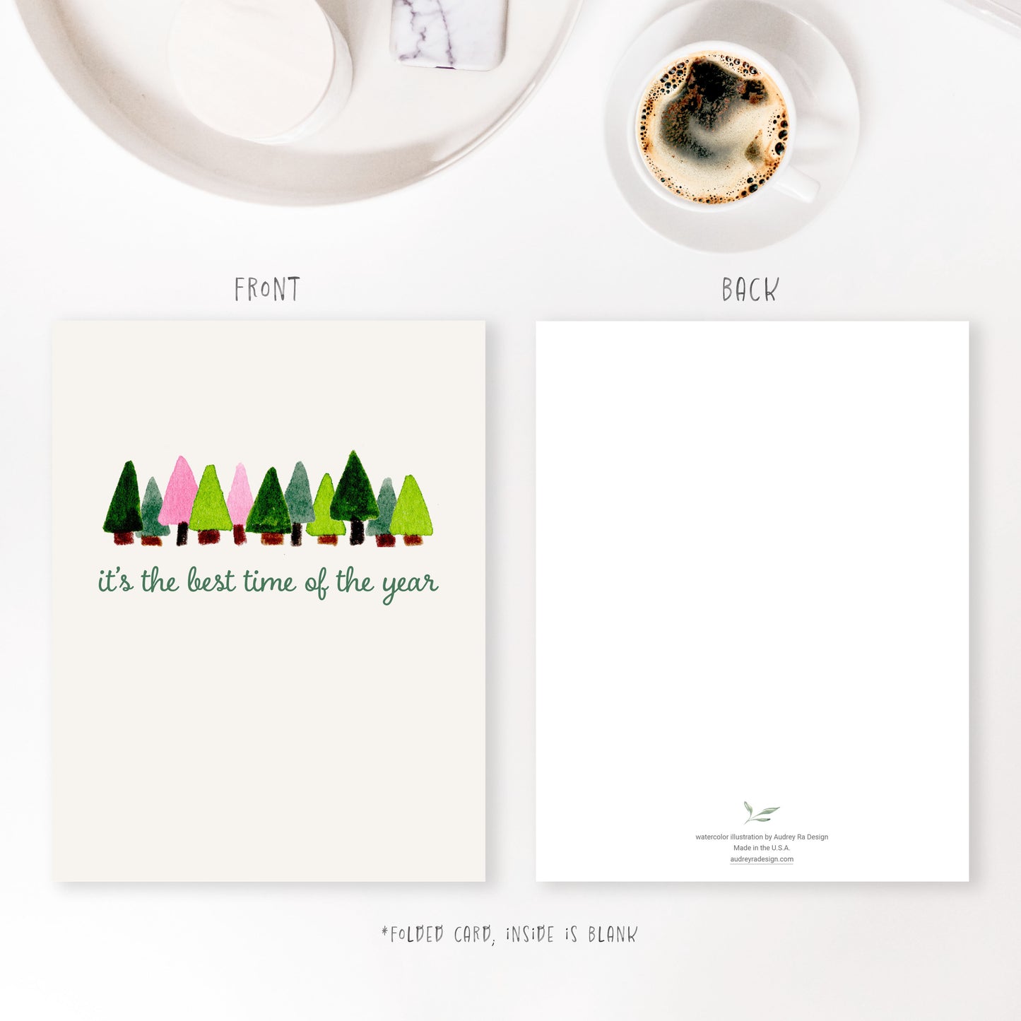 best time of the year holiday greeting card