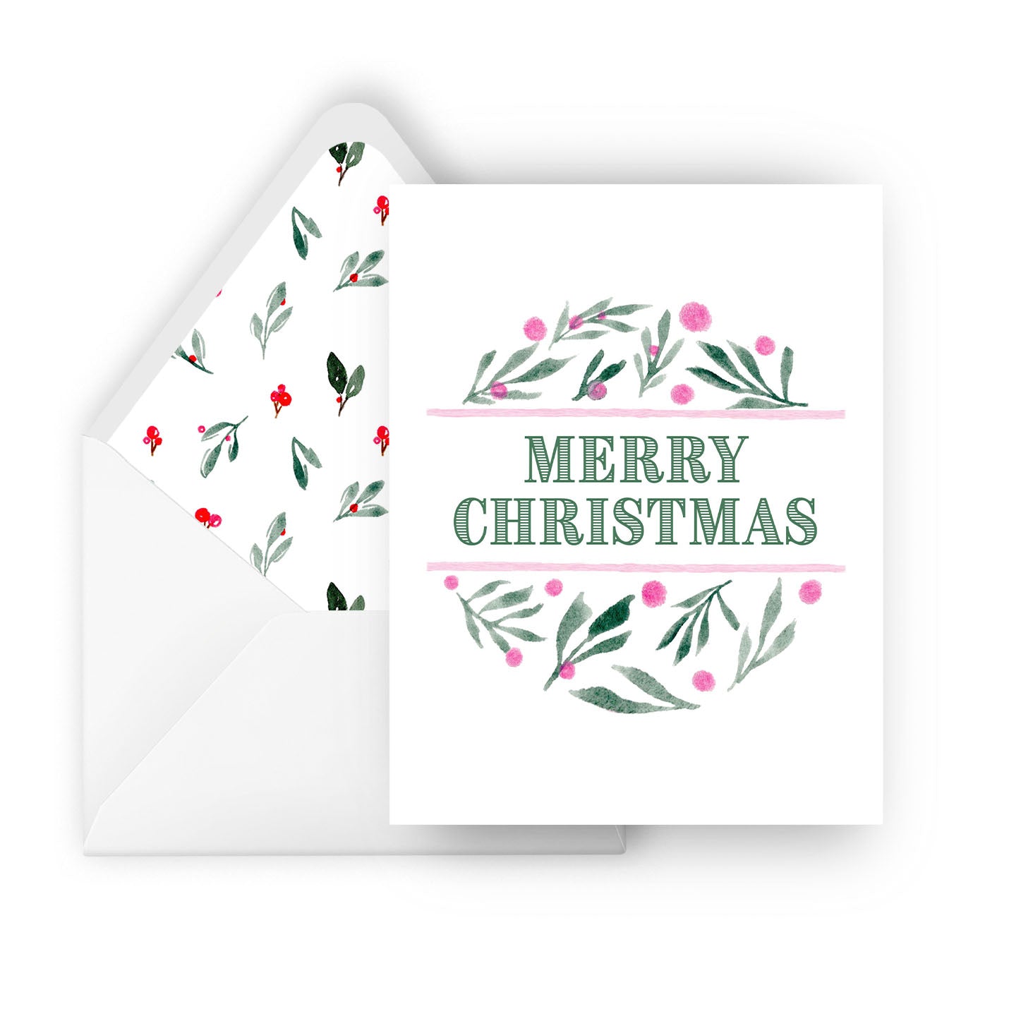 merry christmas orb greeting card