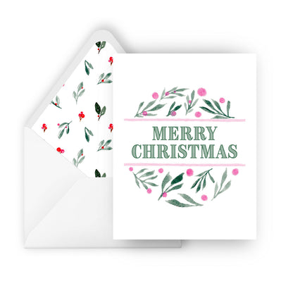 merry christmas orb greeting card