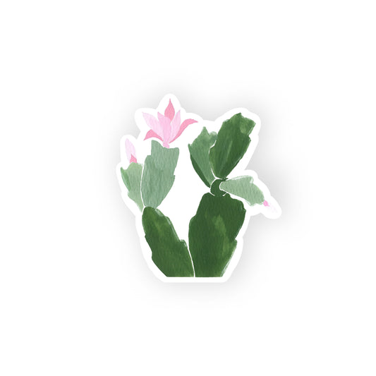 christmas cactus sticker