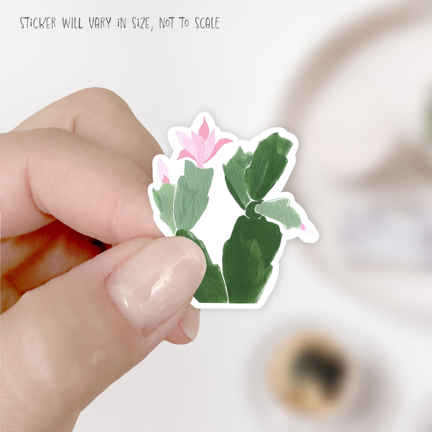 christmas cactus sticker