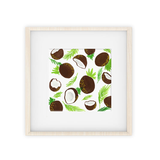 coconuts pattern art print
