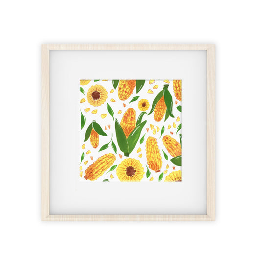 corn pattern art print