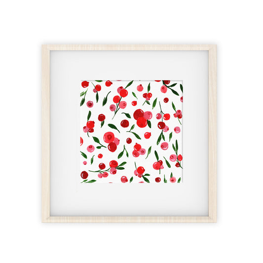 cranberries pattern art print