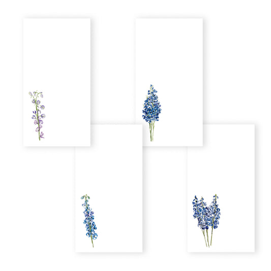 delphiniums notepad