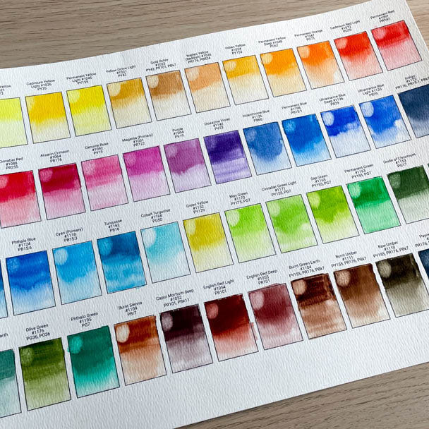 48-Color Swatch Template