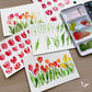 how to paint: watercolor tulips