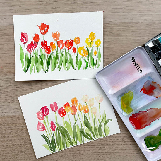 how to paint: watercolor tulips – Audrey Ra Design Shop