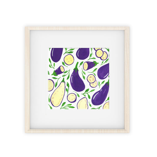 eggplant pattern art print