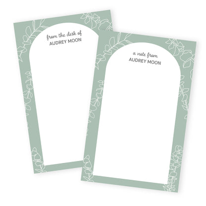 eucalyptus personalized notepad