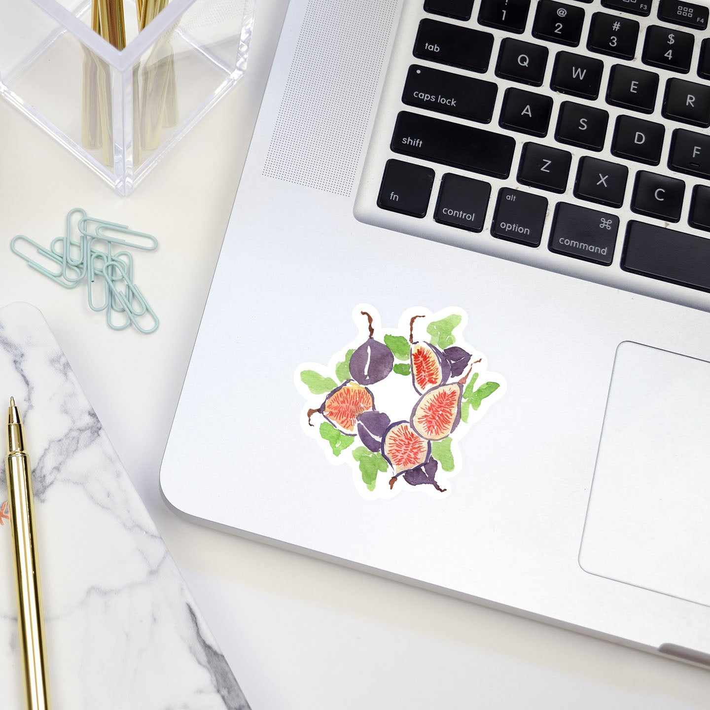 fig wreath sticker