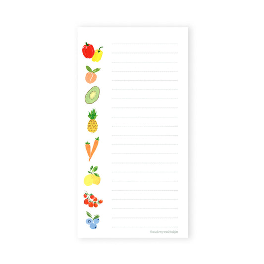 fruits notepad