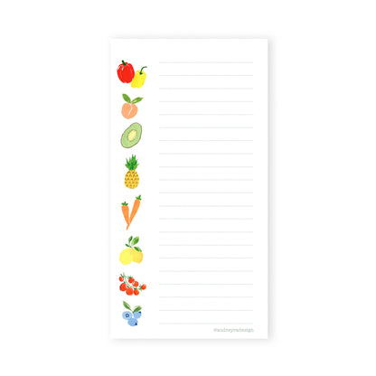 fruits notepad