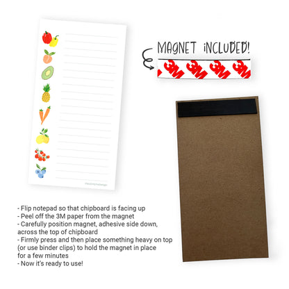 fruits notepad