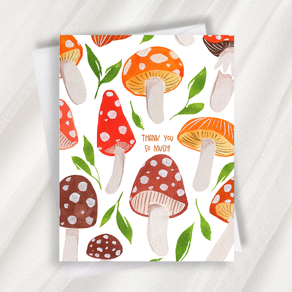 thank you so mush greeting card