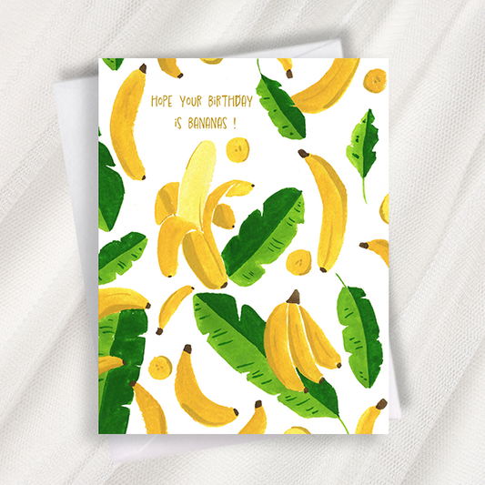 birthday bananas greeting card