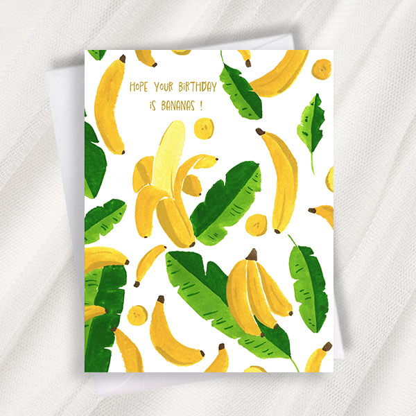 birthday bananas greeting card