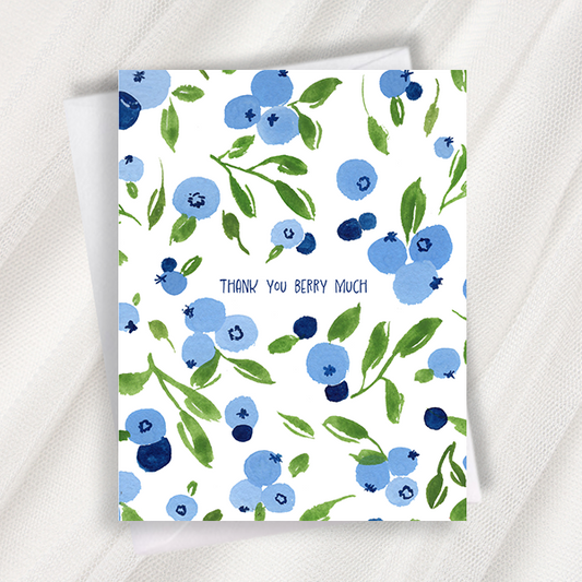 thank you berry much greeting card