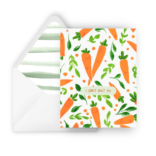 i carrot about you greeting card