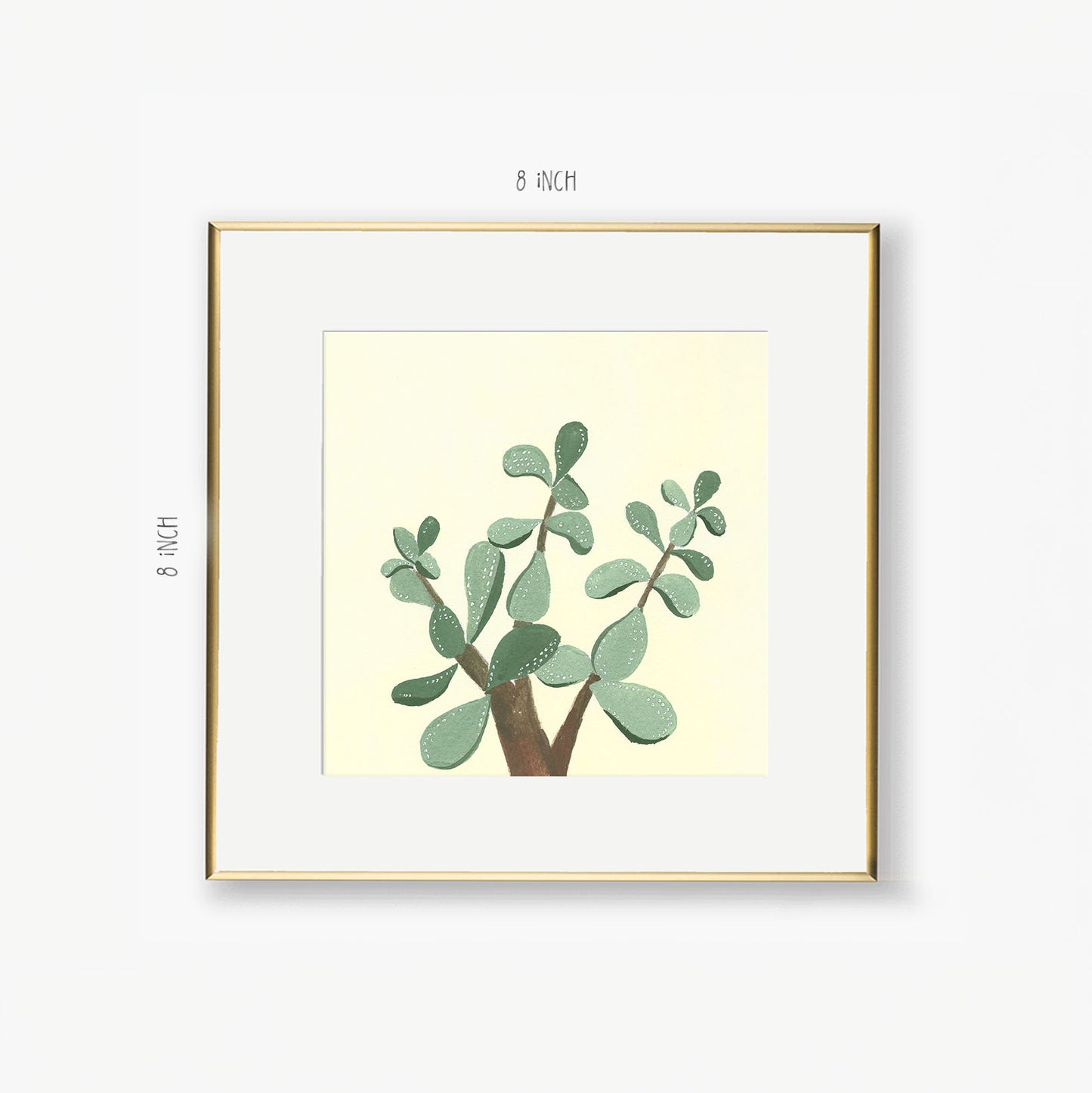 jade plant art print