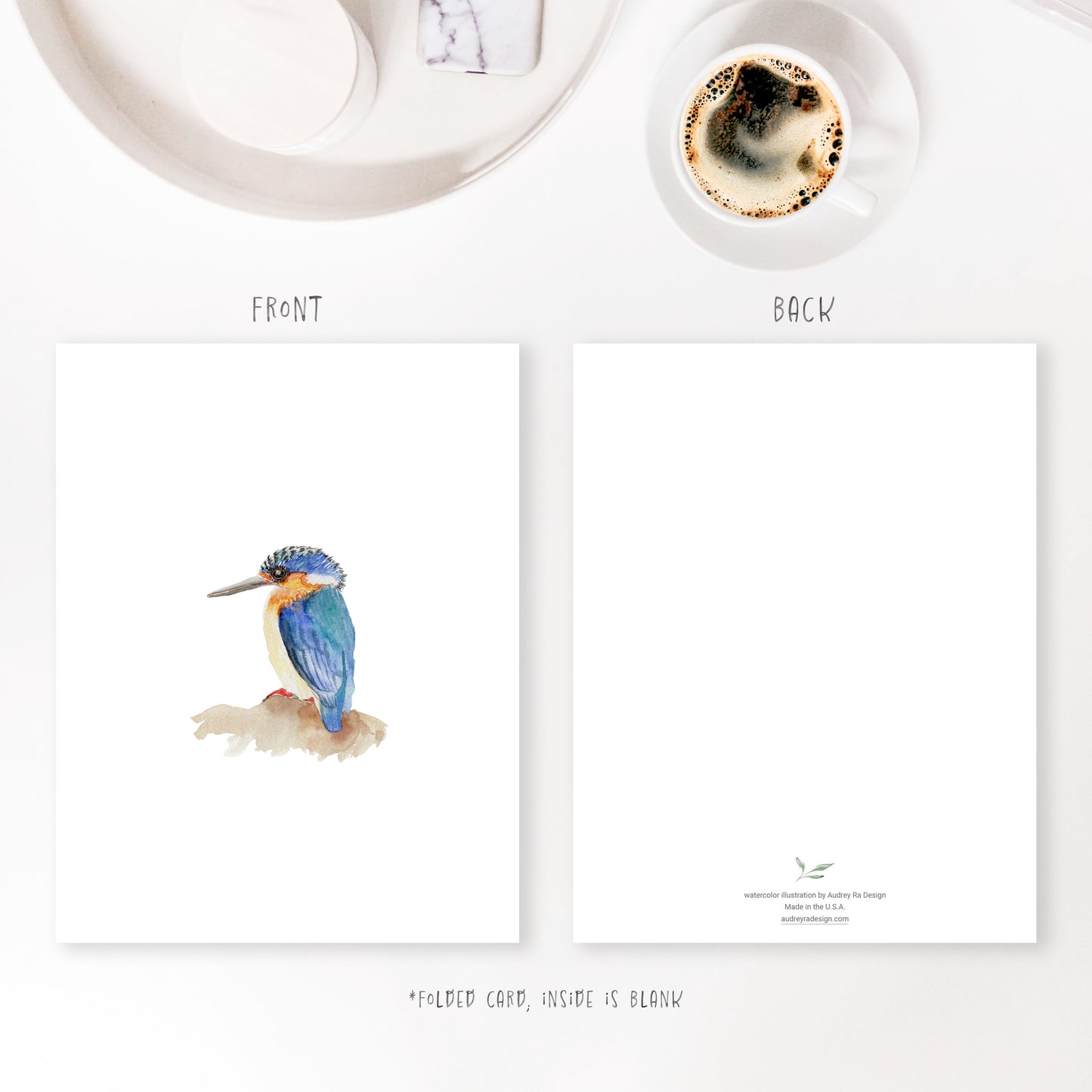 kingfisher greeting card