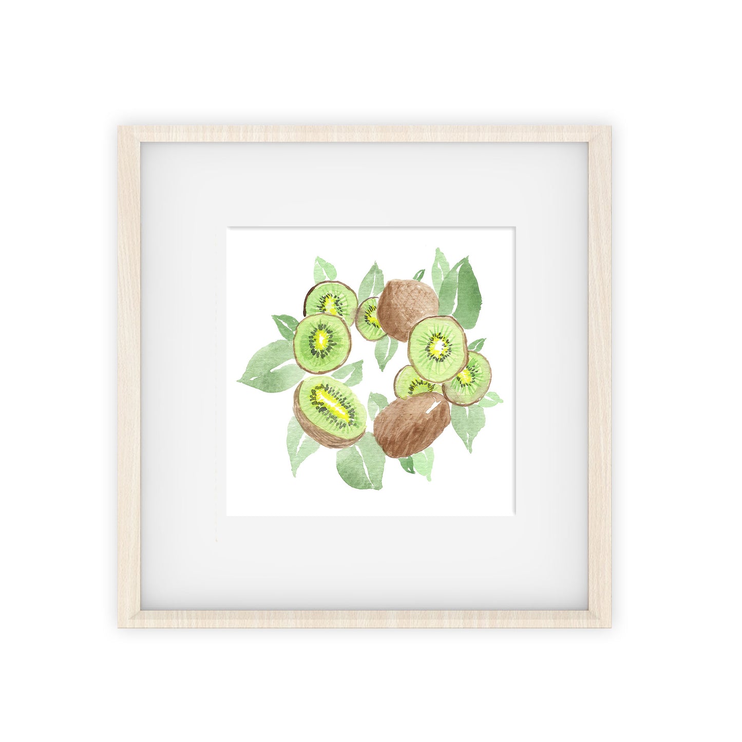 kiwi wreath art print